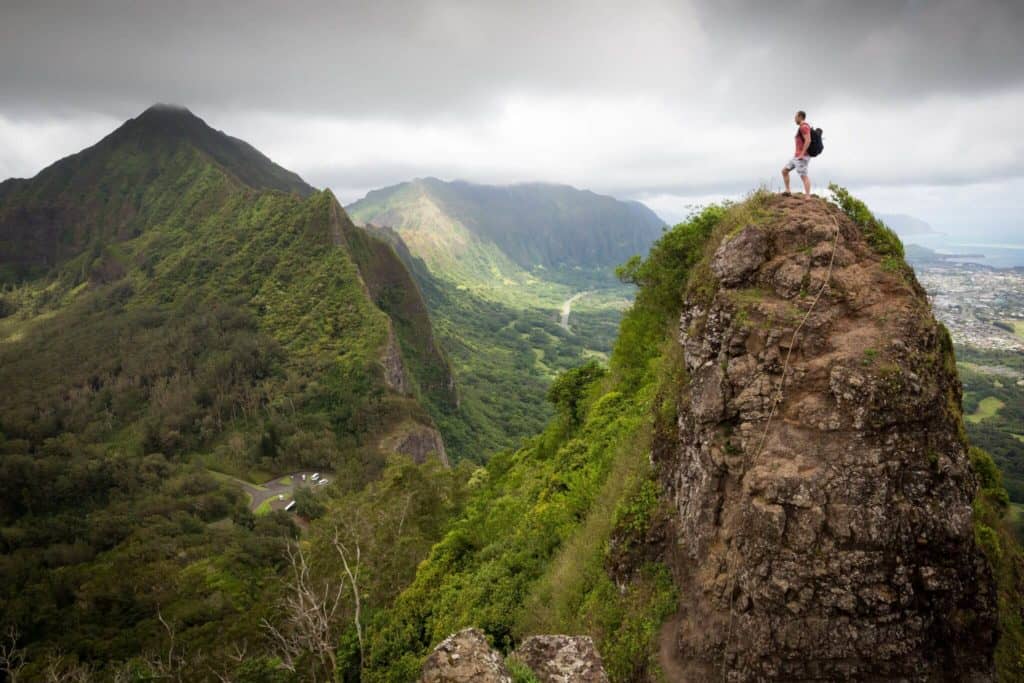 Man on hill
