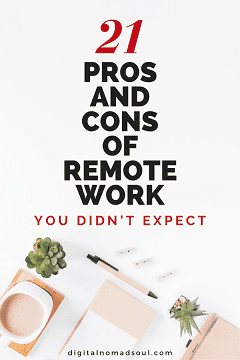 Pin - Work from Home Pros and Cons