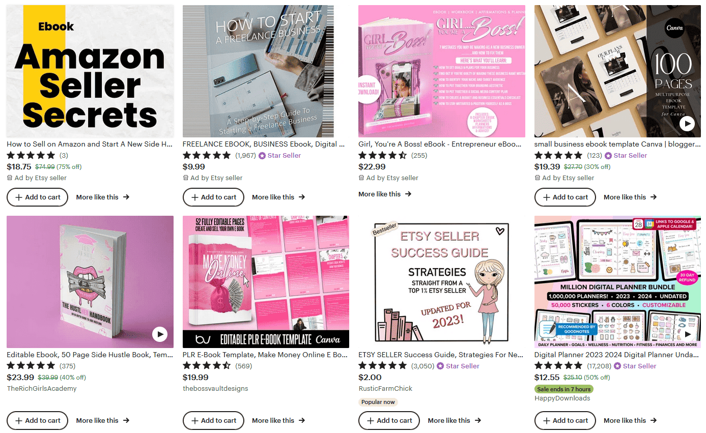 Digital Product to Sell on Etsy - eBooks